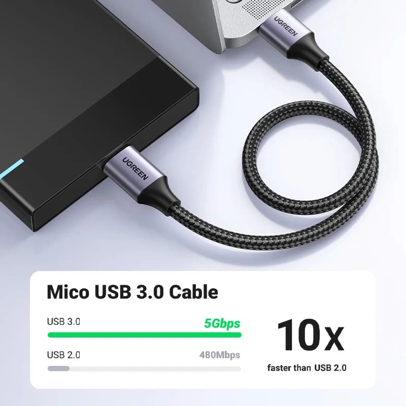 USB 3.0 Micro-B kabel za hitro polnjenje in prenos podatkov