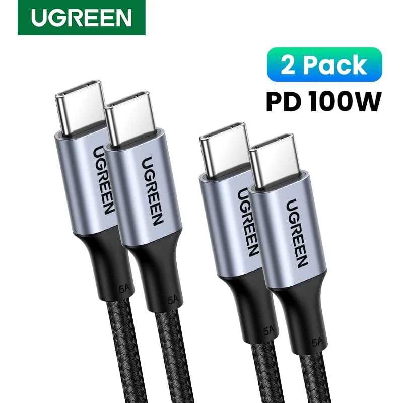 Komplet 2 kosov kablov USB-C na USB-C PD 100W