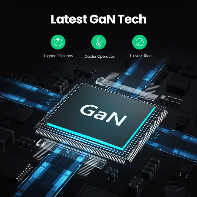 Hitri polnilec GaN USB-C 100W, britanski vtič