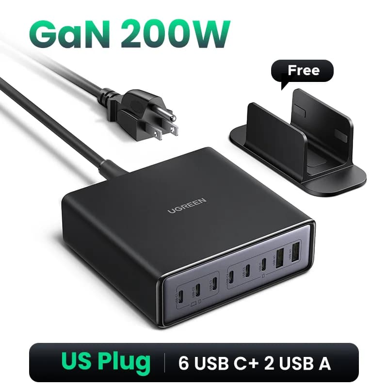 Namizna polnilna postaja GaN 200W 8-v-1