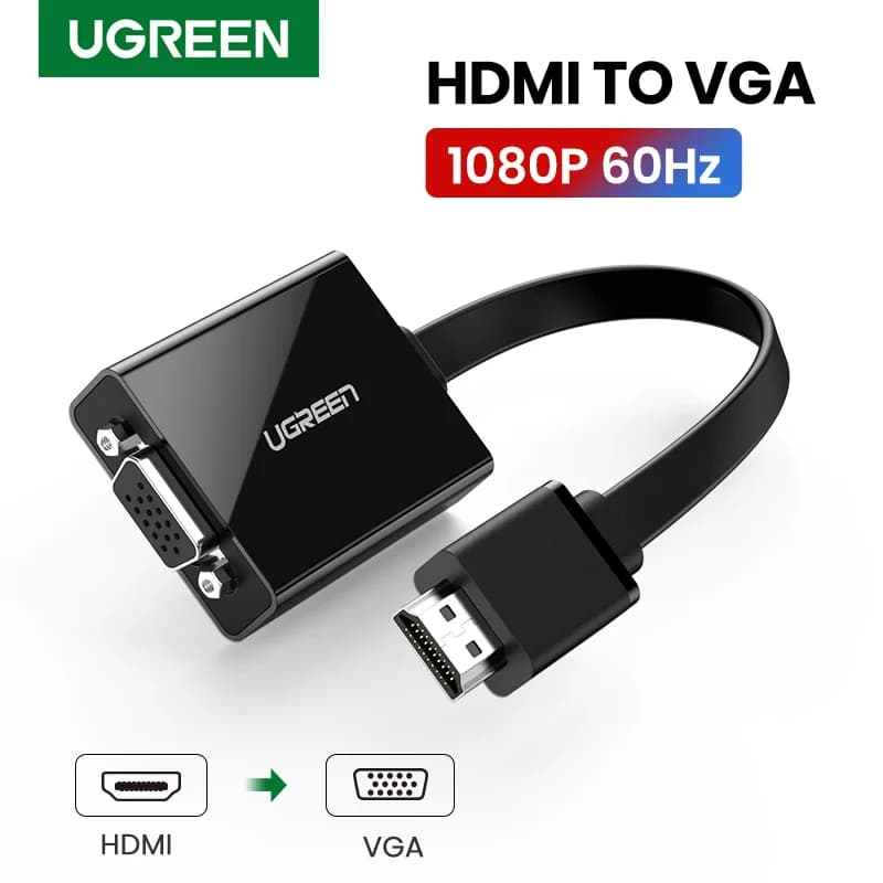 Adapter HDMI na VGA z 3,5 mm avdio izhodom, 1080P