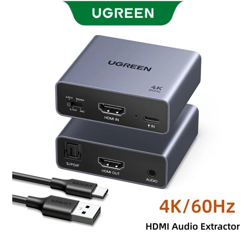 Izvleček zvoka HDMI 4K 60Hz, optični in 3.5mm
