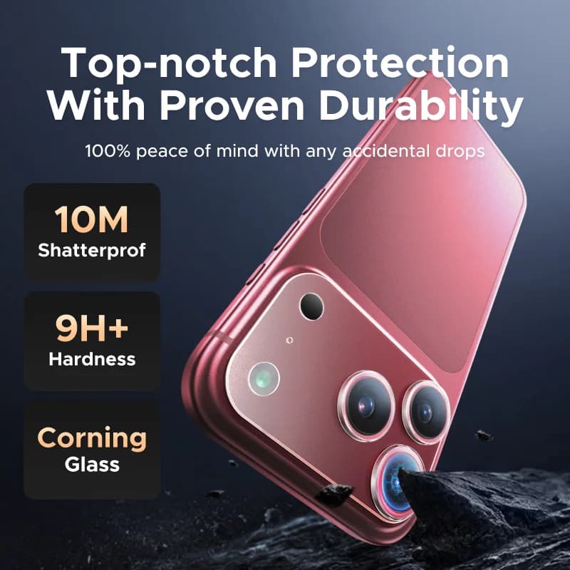 Zaščita za celotno lečo iz stekla za iPhone Pro Max