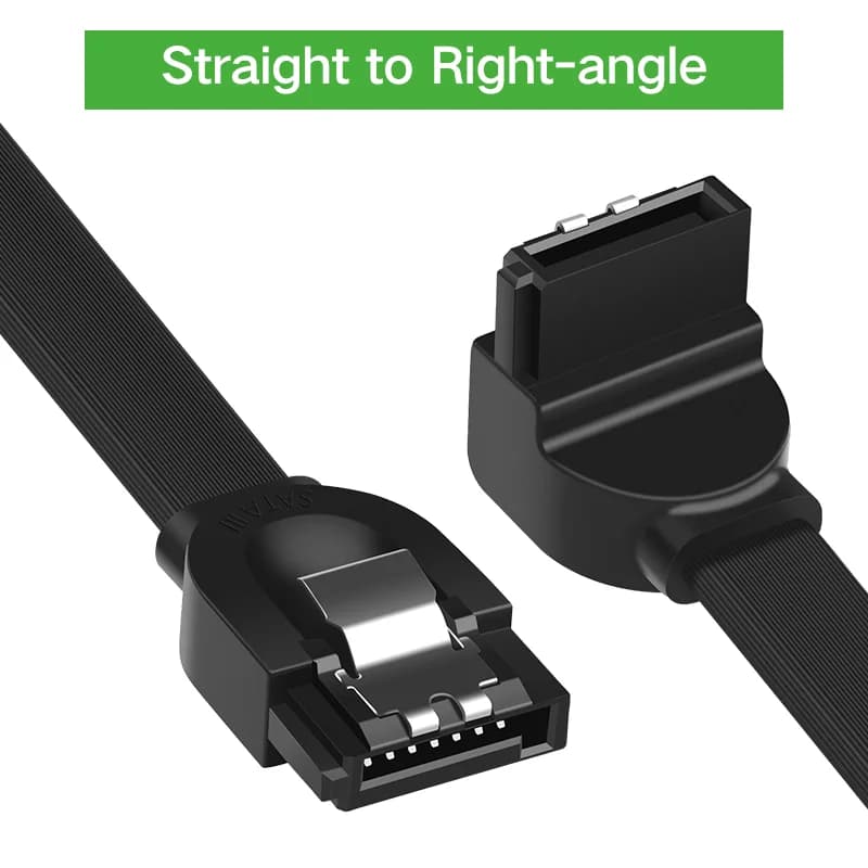 Podatkovni kabel SATA 3.0, raven na kotni priključek