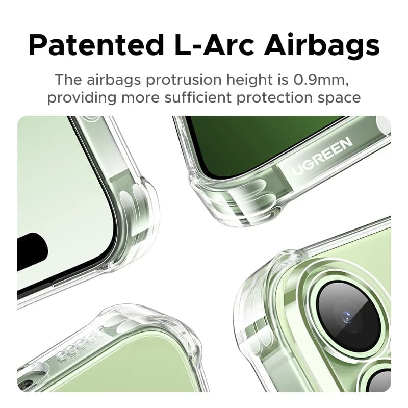 Prozorna protipadna ovijalka z blazinicami za iPhone