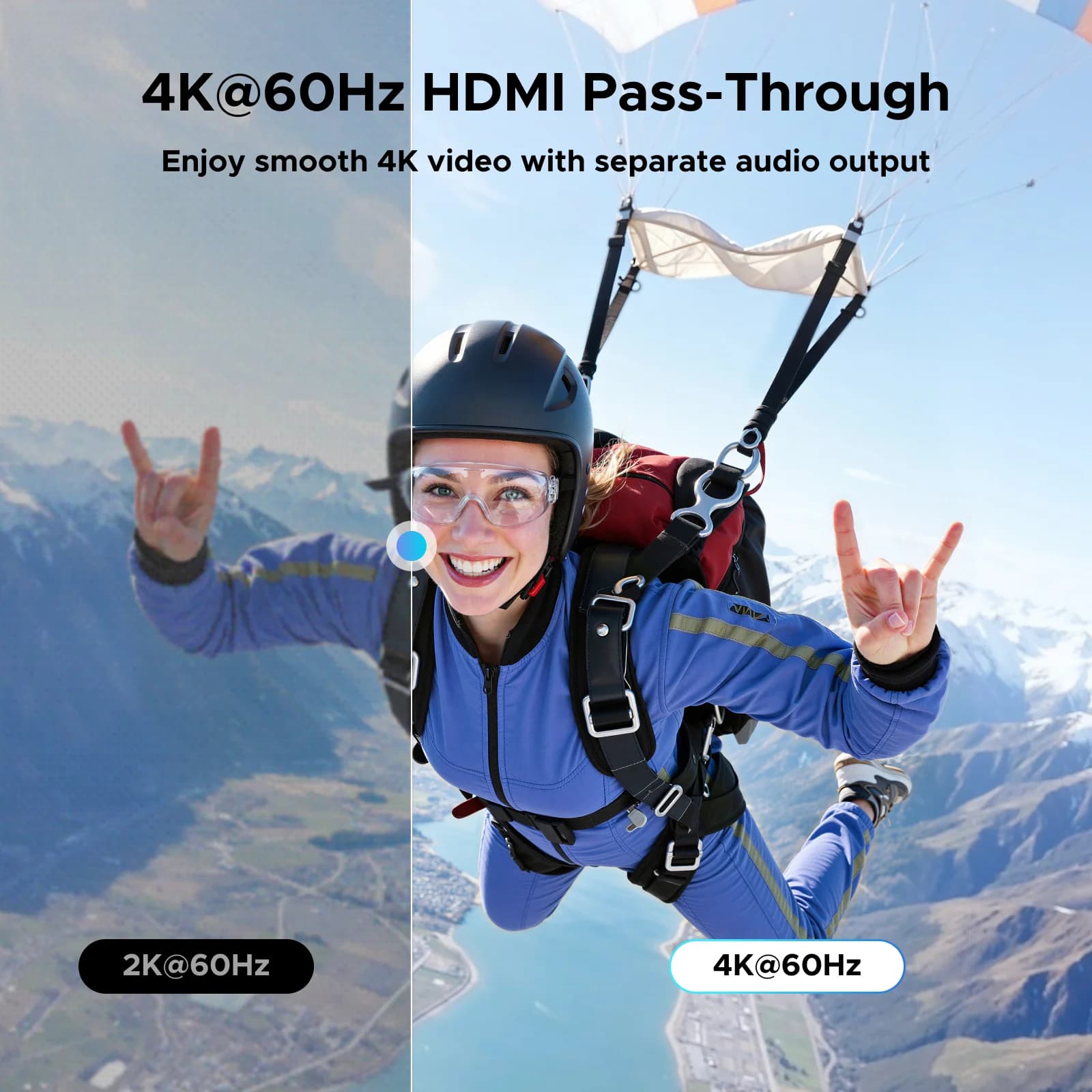 Izvleček zvoka HDMI 4K 60Hz, optični in 3.5mm