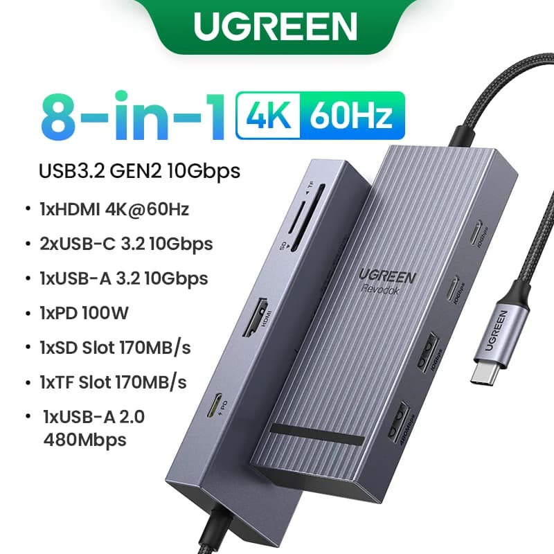 USB-C hub s 4K HDMI in 100W PD