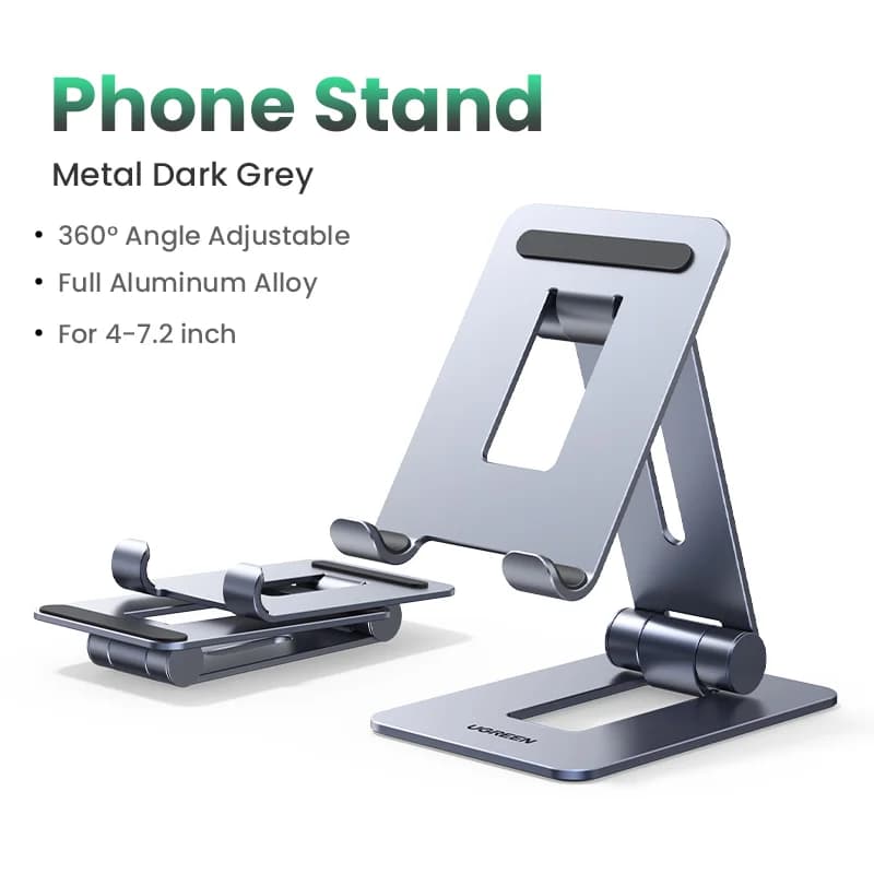 Aluminijasti stojalo za tablice in telefone