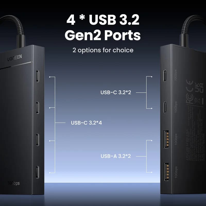 USB-C Hub 4-vratni adapter 10Gbps Type-C