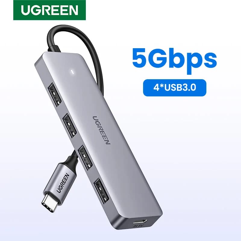 4-vrstični USB-C v USB 3.0 razdelilnik hub
