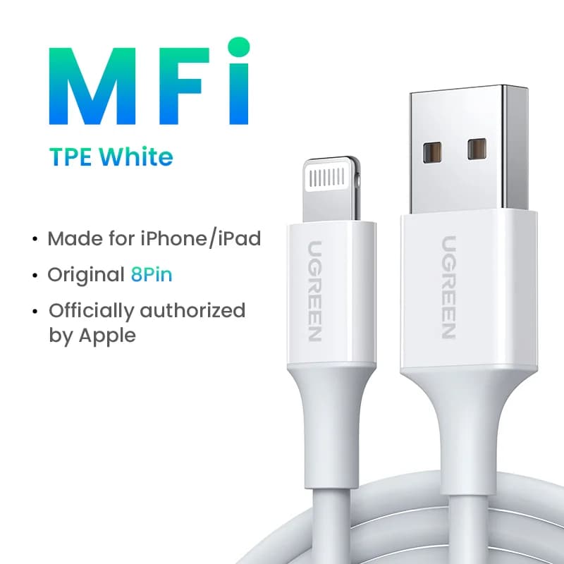 Kabel Lightning na USB z MFi certifikatom, hitro polnjenje 2,4A