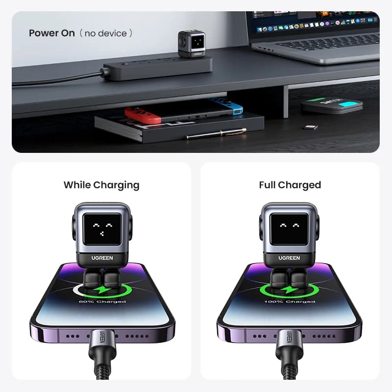 65W GaN stenski polnilec USB-C, ameriški vtikač