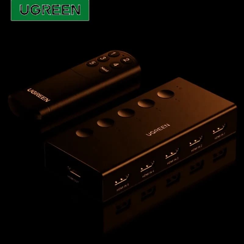 4K HDMI preklopnik s 5 vhodi in daljinskim upravljalnikom