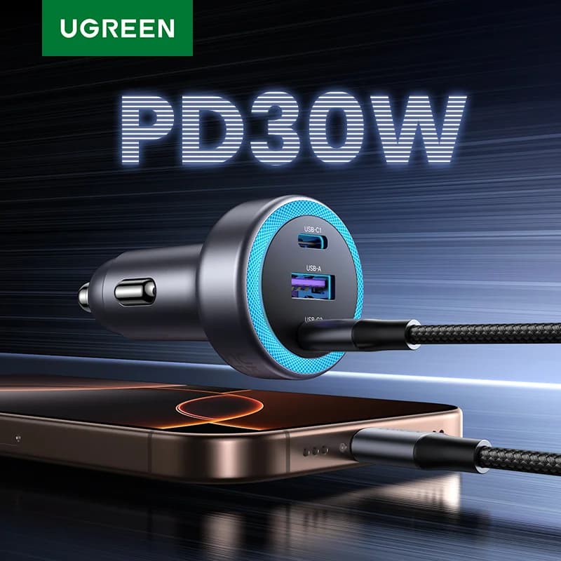 30W avtomobilski hitri polnilnik USB-C