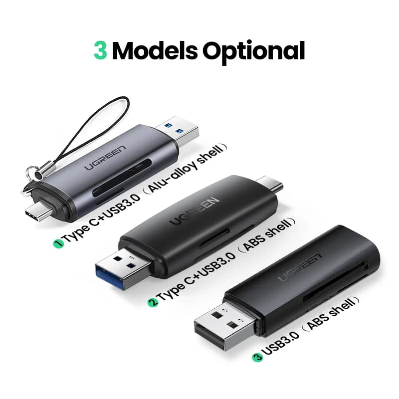 USB 3.0 & USB-C bralnik kartic SD/MicroSD
