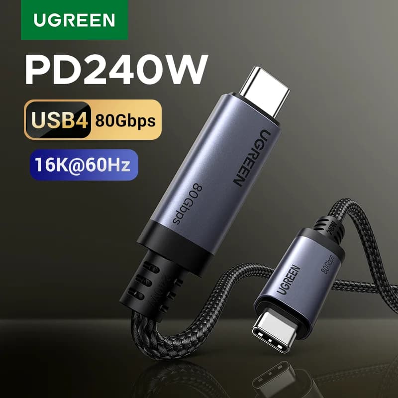 Kabel USB4 USB-C, 240W PD, prenos podatkov 80Gbps
