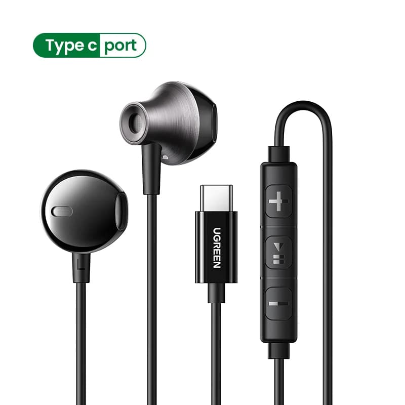 Polodprte slušalke z žico, 3.5mm priključkom in mikrofonom
