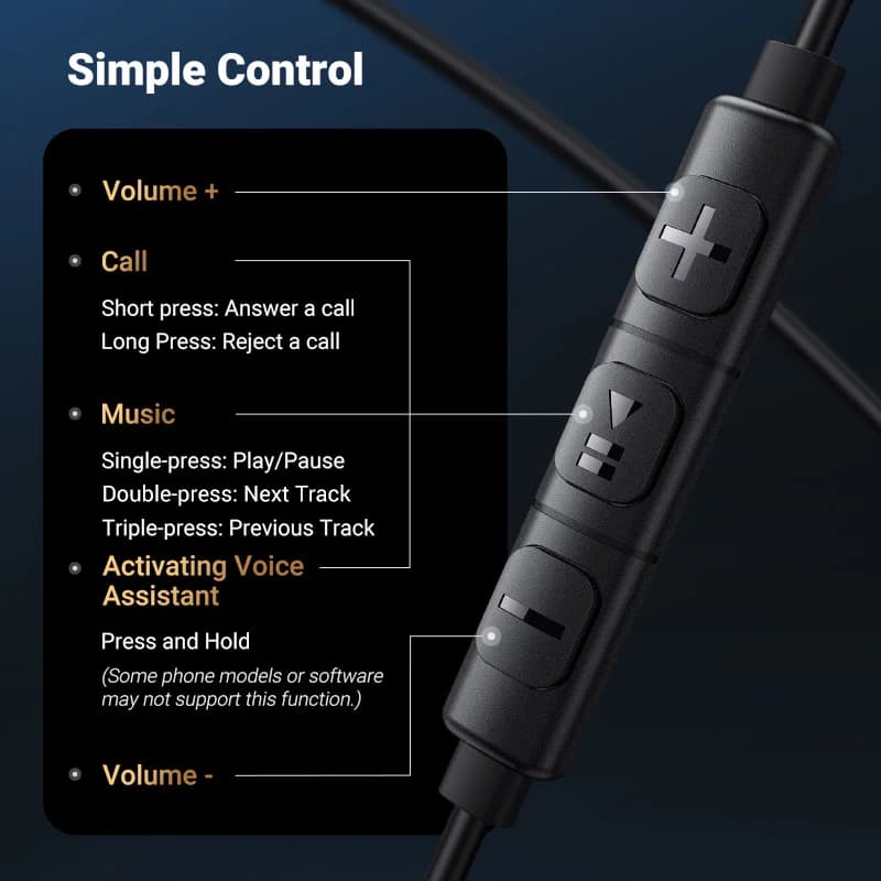 USB-C žične slušalke z vhodom 3.5mm in mikrofonom