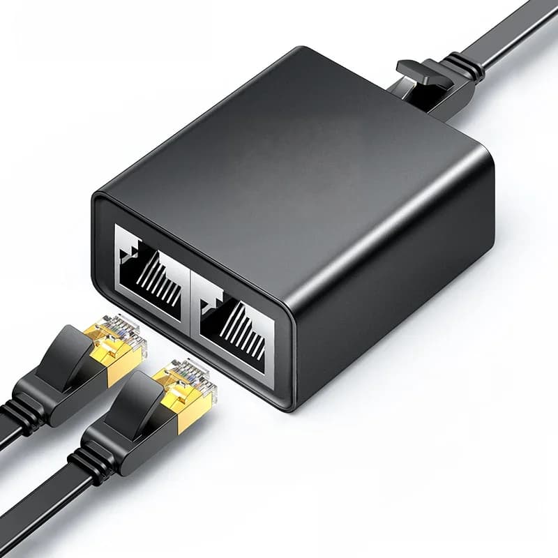 RJ45 Ethernet razdelilnik 1 na 2 mrežni adapter