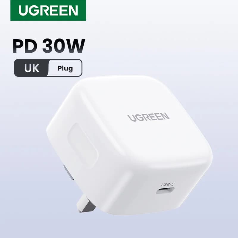 30W USB-C hitri polnilec z britanskim vtičem (UK)