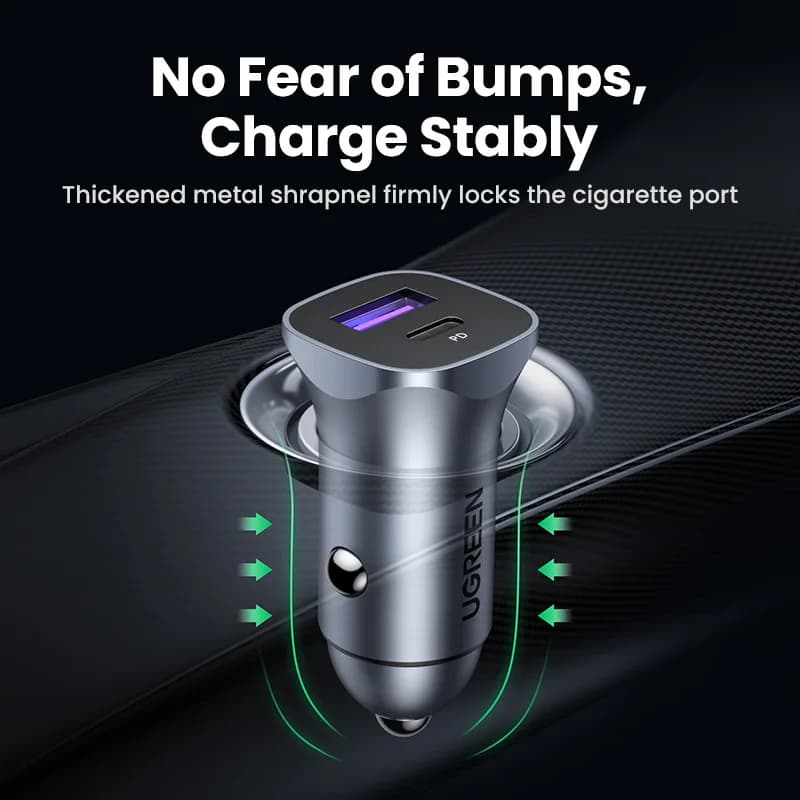 Polnilec za avto USB-C s hitrim polnjenjem 4.0 in PD