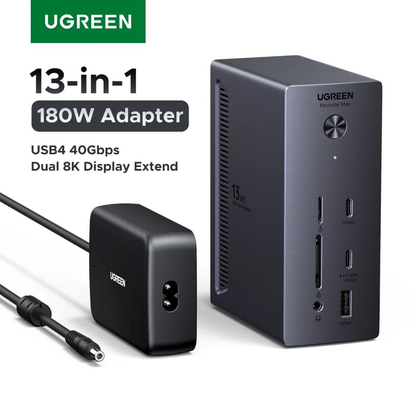 Dokirska postaja USB4 z zaslonom 8K in hitrostjo 40 Gbps