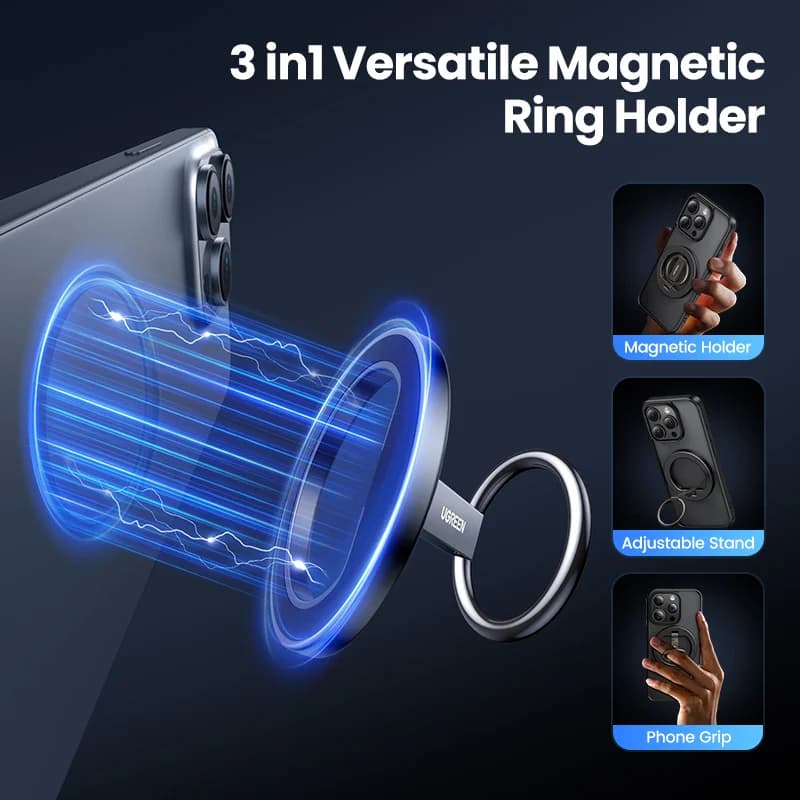 Magnetni držalec prstan za telefon s 360° vrtenjem