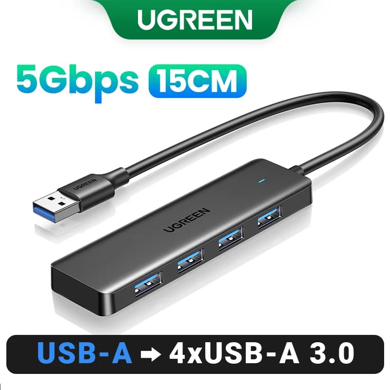 Hub USB 3.0 & USB-C s 4 vrati