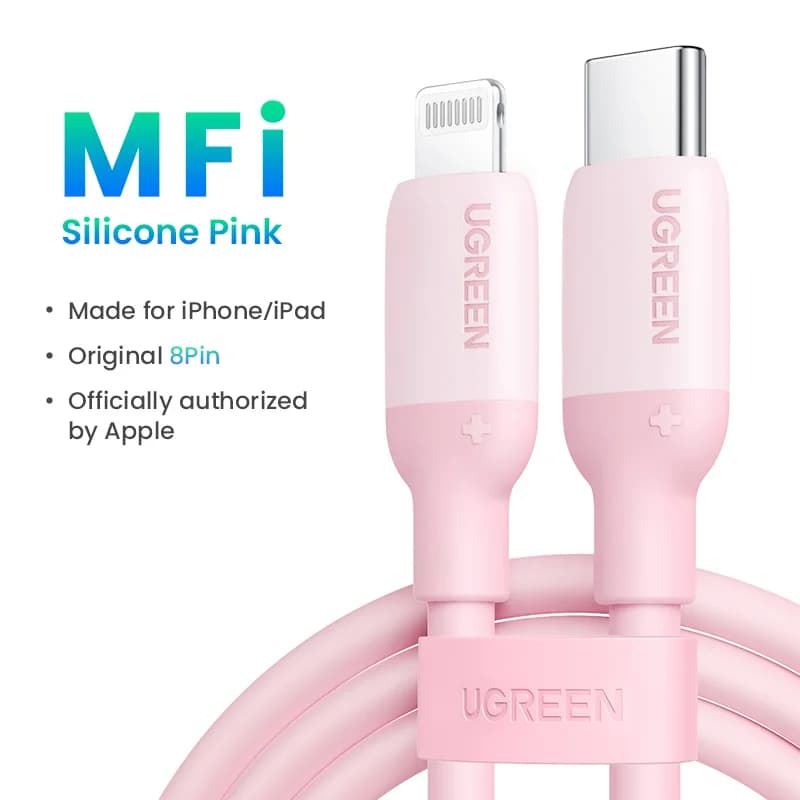 MFi silikonski kabel USB-C na Lightning za hitro polnjenje