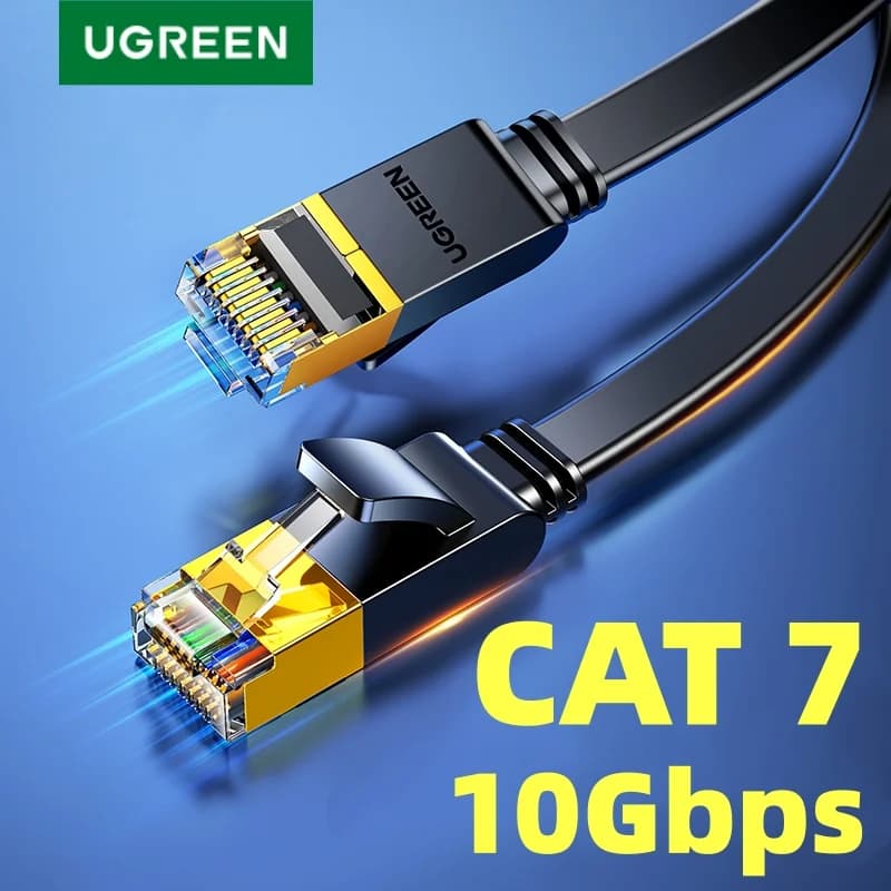 Cat 7 raven ethernet kabel, 10Gbps STP LAN kabel
